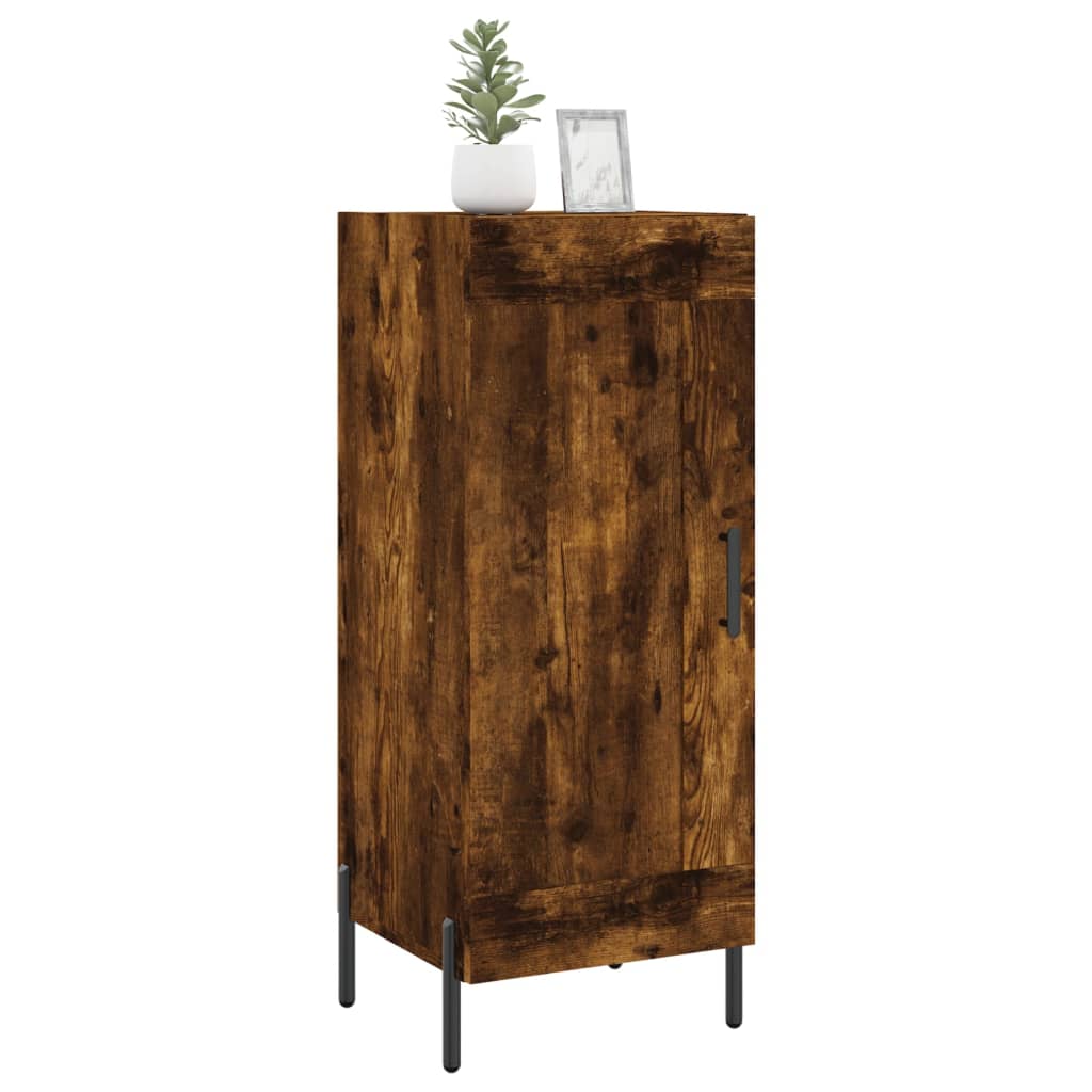 vidaXL Dressoir 34,5x34x90 cm bewerkt hout gerookt eiken afbeelding
