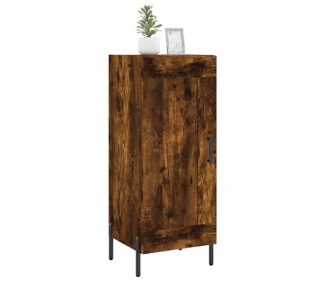 vidaXL Dressoir 34,5x34x90 cm bewerkt hout gerookt eiken