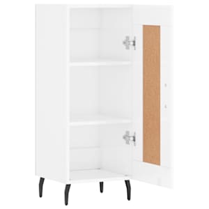 Příborník bílý s vysokým leskem 34,5x34x90 cm kompozitní dřevo - obrázek 6