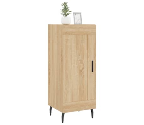 vidaXL Servantă, stejar sonoma, 34,5x34x90 cm, lemn compozit