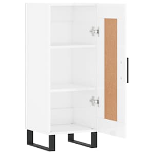 Příborník bílý s vysokým leskem 34,5x34x90 cm kompozitní dřevo - obrázek 6