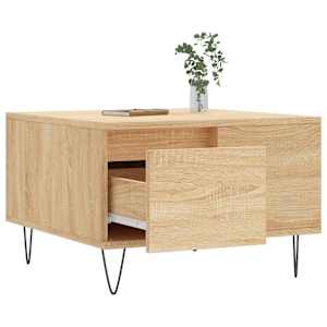 Konferenční stolek dub sonoma 55x55x36,5 cm kompozitní dřevo - obrázek 4