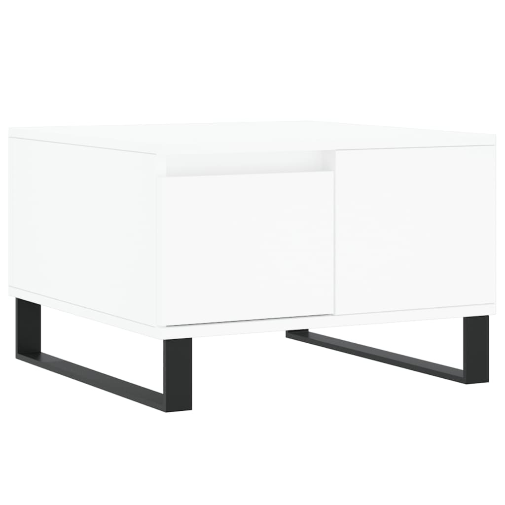 vidaXL Konferenční stolek bílý 55 x 55 x 36,5 cm kompozitní dřevo
