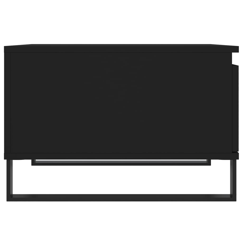 Stolik kawowy, czarny, 55x55x36,5 cm, materiał drewnopochodny