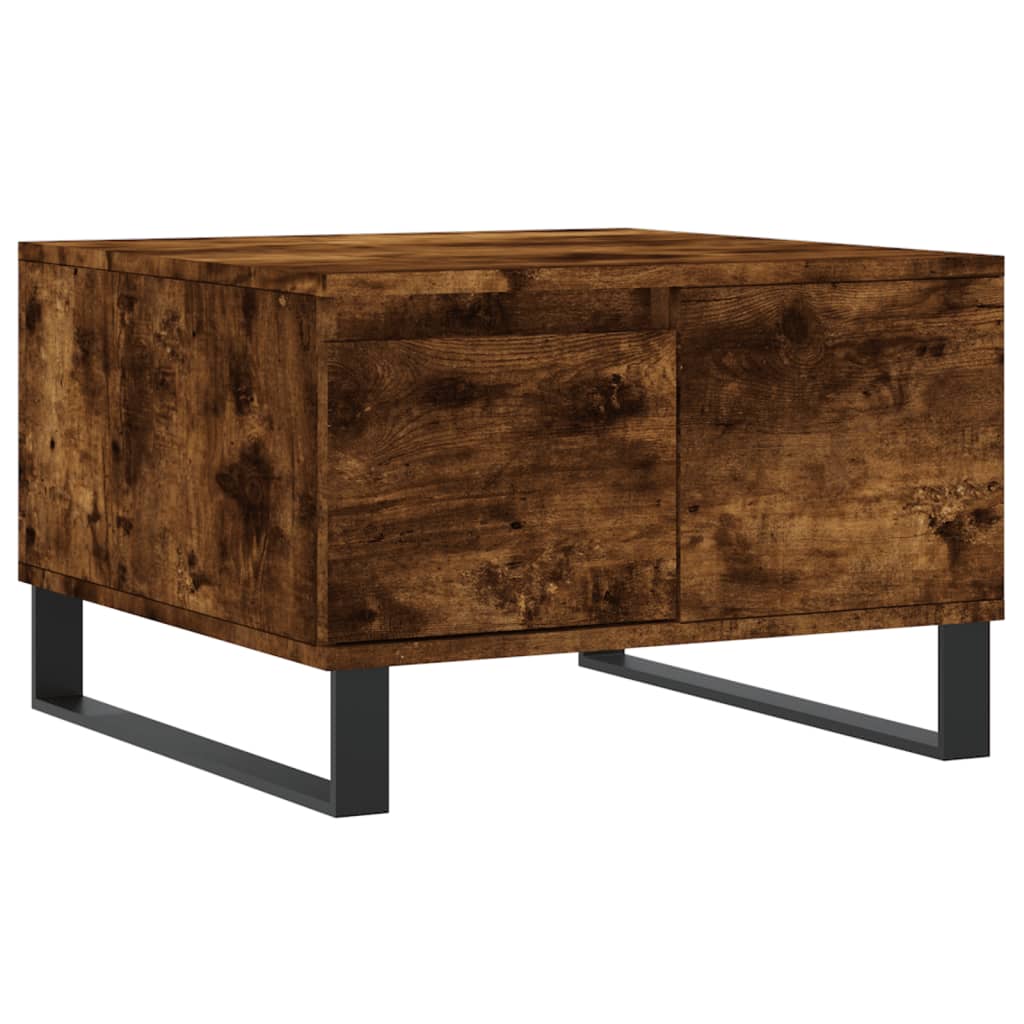 vidaXL Konferenční stolek kouřový dub 55x55x36,5 cm kompozitní dřevo
