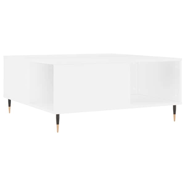 vidaXL kohvilaud, valge, 80 x 80 x 36,5 cm, tehispuit