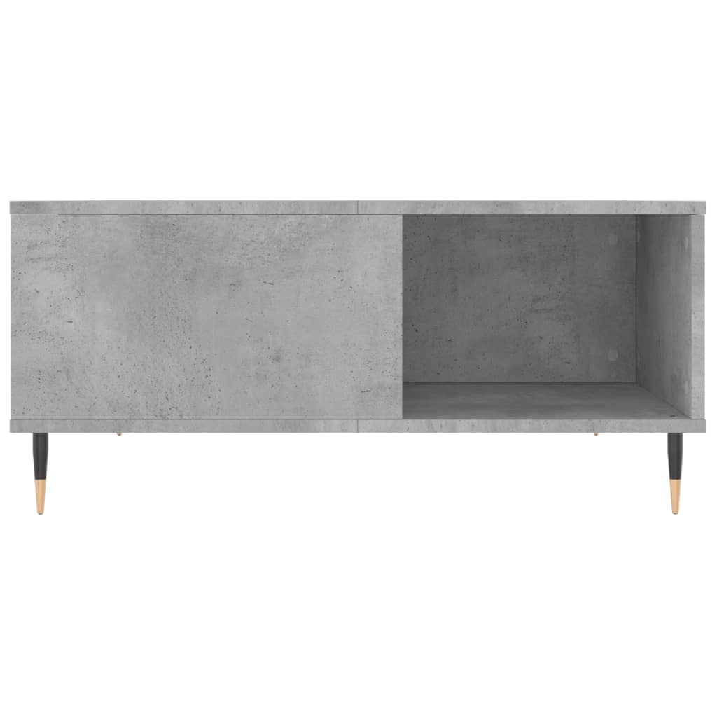 Stolik kawowy, szarość betonu, 80x80x36,5 cm