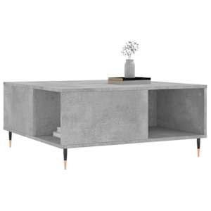 Konferenční stolek betonově šedý 80x80x36,5 cm kompozitní dřevo - obrázek 3