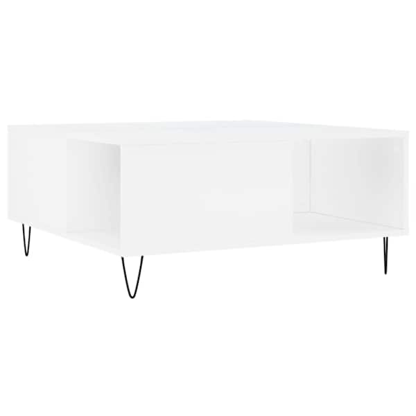 vidaXL kohvilaud, valge, 80 x 80 x 36,5 cm, tehispuit