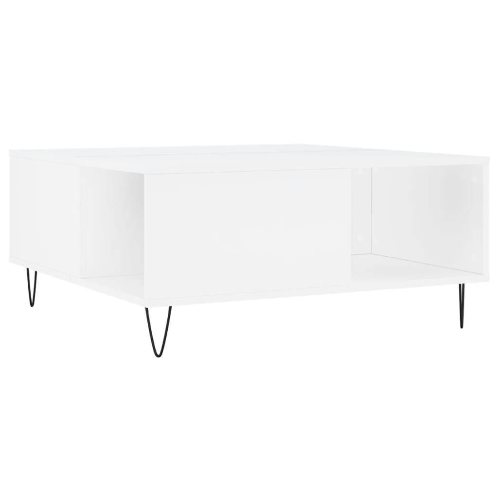 vidaXL Konferenční stolek bílý 80 x 80 x 36,5 cm kompozitní dřevo