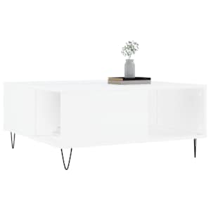 Konferenční stolek bílý 80 x 80 x 36,5 cm kompozitní dřevo - obrázek 3