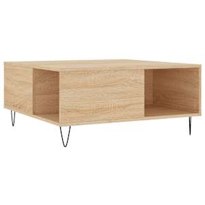 Konferenční stolek dub sonoma 80x80x36,5 cm kompozitní dřevo - obrázek 2