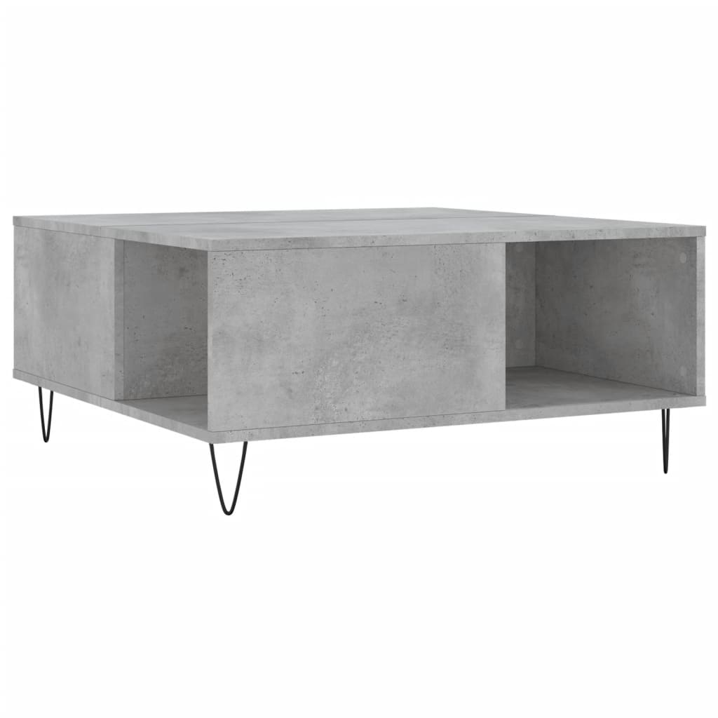 vidaXL Konferenční stolek betonově šedý 80x80x36,5 cm kompozitní dřevo