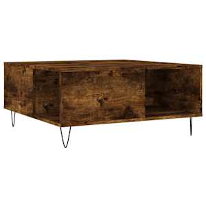Konferenční stolek kouřový dub 80x80x36,5 cm kompozitní dřevo - obrázek 2