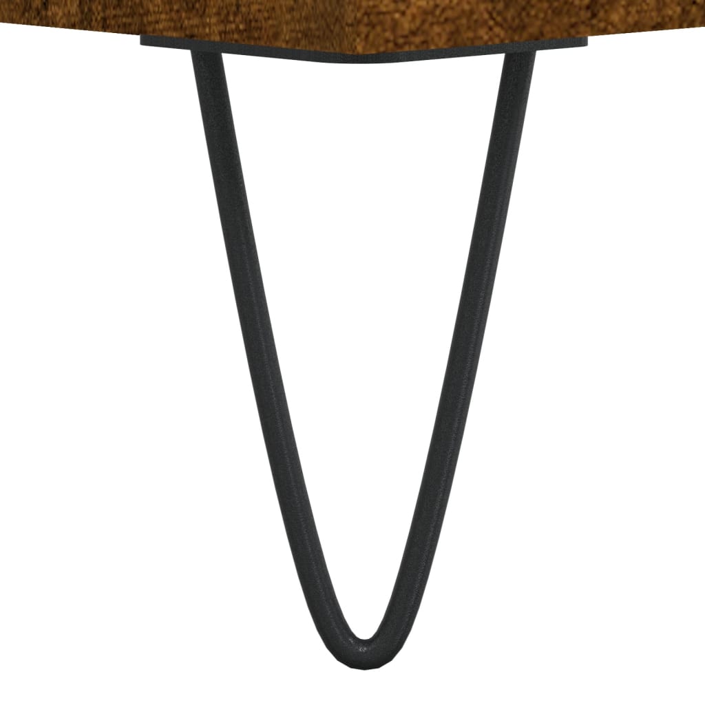 Stolik kawowy, przydymiony dąb, 80x80x36,5 cm