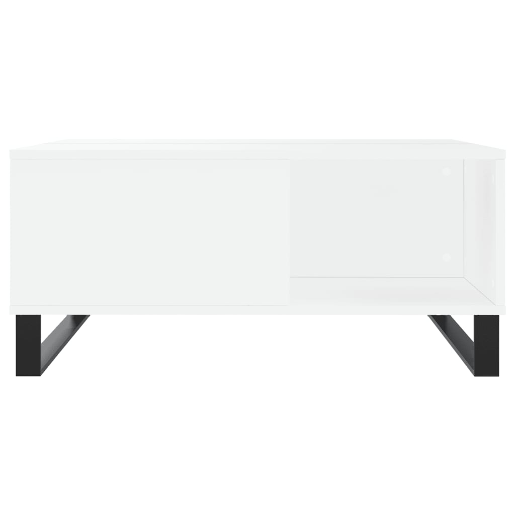 Stolik kawowy, biały 80x80x36,5 cm, materiał drewnopochodny