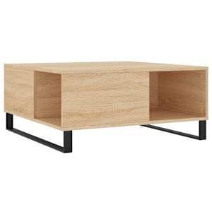 Konferenční stolek dub sonoma 80x80x36,5 cm kompozitní dřevo - obrázek 2