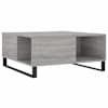 vidaXL kohvilaud, hall Sonoma tamm, 80x80x36,5 cm, tehispuit