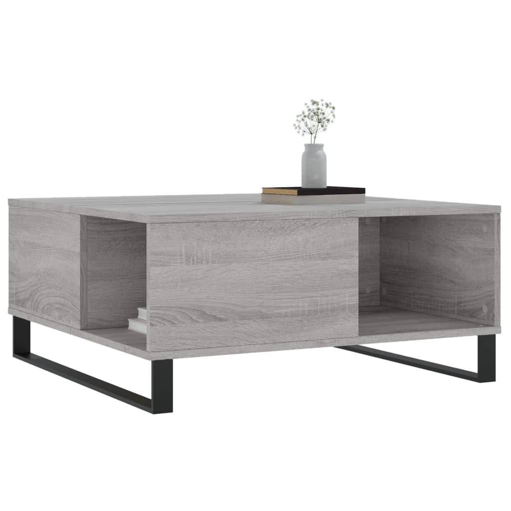 Thumbnail - vidaXL Couchtisch Grau Sonoma 80x80x36,5 cm Holzwerkstoff