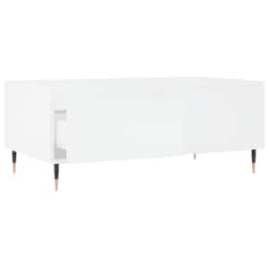 Konferenční stolek bílý 90 x 50 x 36,5 cm kompozitní dřevo - obrázek 6