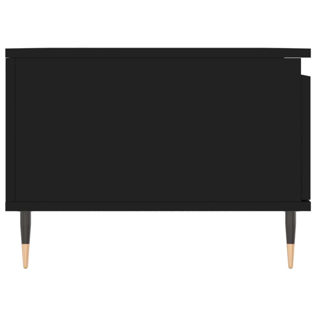 Măsuță de cafea, negru, 90x50x36,5 cm, lemn compozit