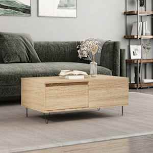 Konferenční stolek dub sonoma 90x50x36,5 cm kompozitní dřevo - obrázek 1