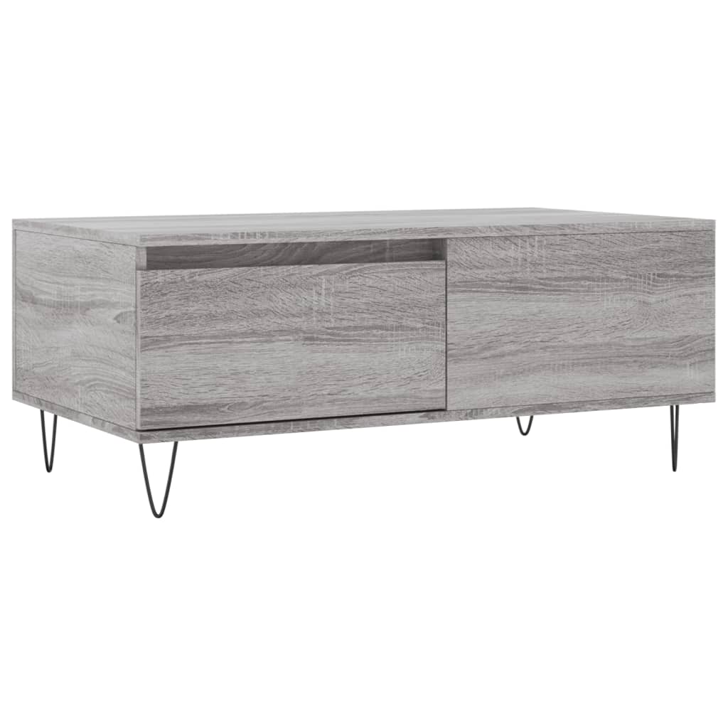 vidaXL Konferenční stolek šedý sonoma 90x50x36,5 cm kompozitní dřevo