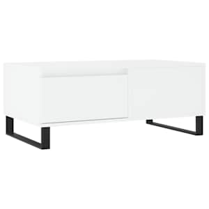 vidaXL kohvilaud, valge, 90x50x36,5 cm, tehispuit