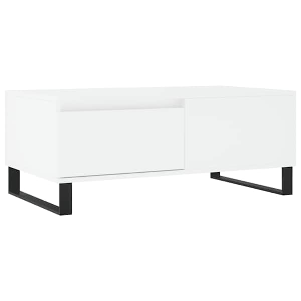 vidaXL kohvilaud, valge, 90x50x36,5 cm, tehispuit