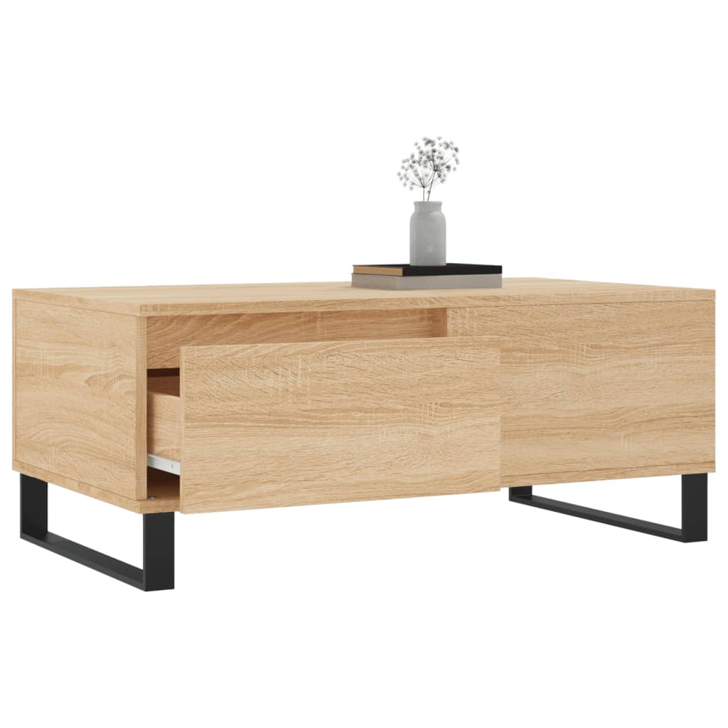 vidaXL Couchtisch Sonoma-Eiche 90x50x36,5 cm Holzwerkstoff