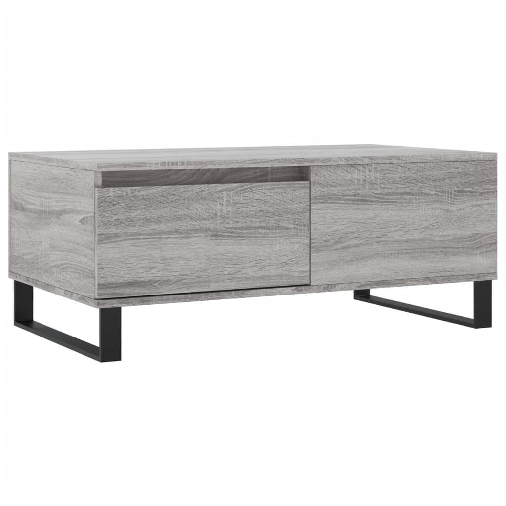 vidaXL Konferenční stolek šedý sonoma 90x50x36,5 cm kompozitní dřevo