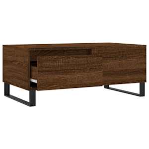 Konferenční stolek hnědý dub 90 x 50 x 36,5 cm kompozitní dřevo - obrázek 6