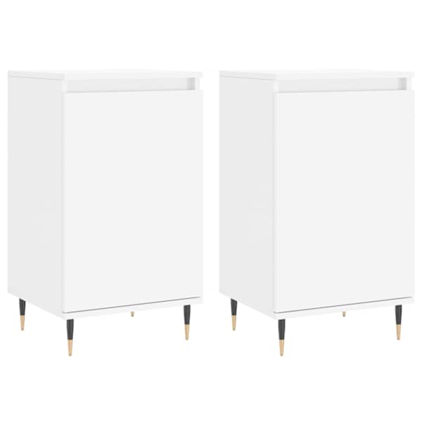 vidaXL puhvetkapid 2 tk, valge, 40 x 35 x 70 cm, tehispuit