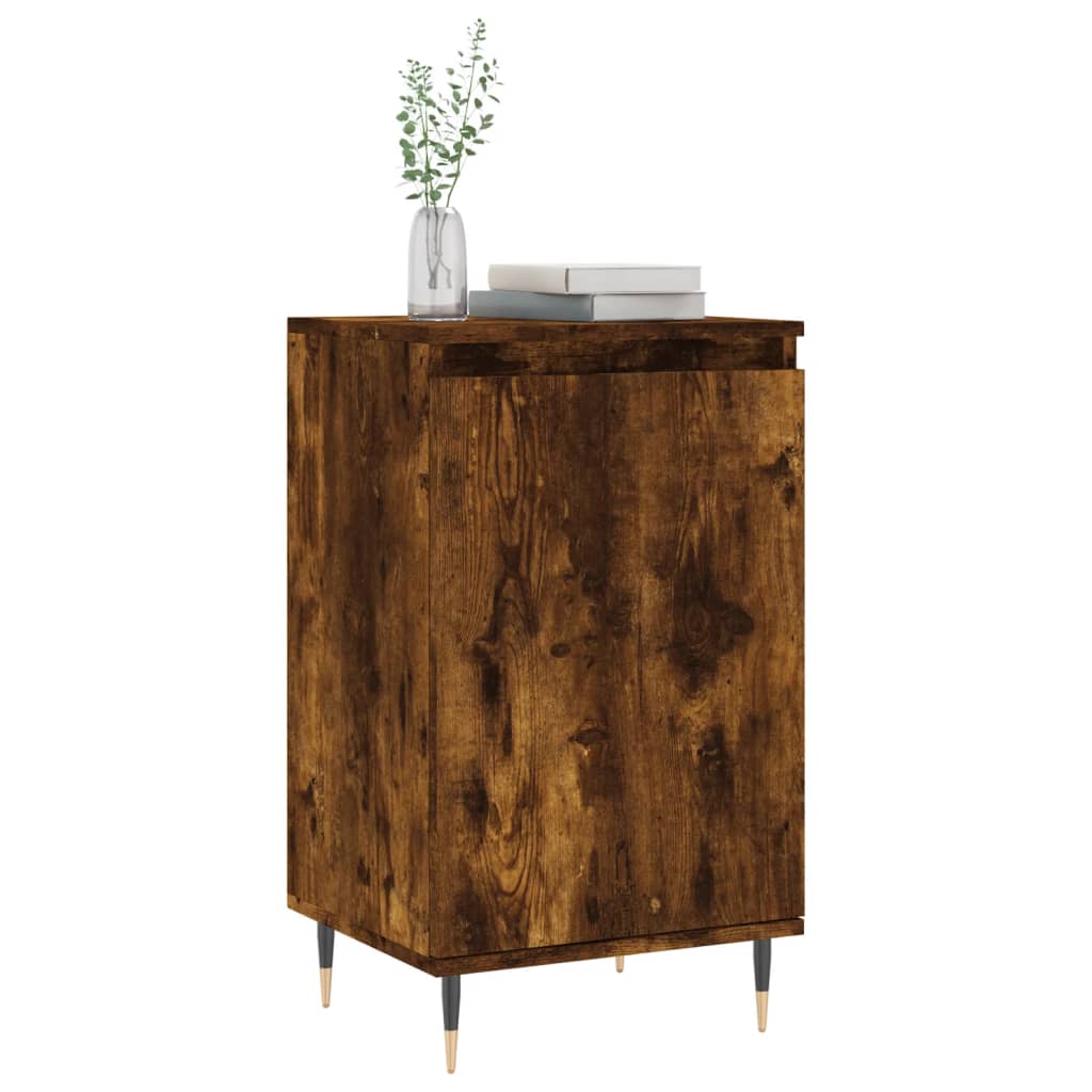 vidaXL Dressoirs 2 st 40x35x70 cm bewerkt hout gerookt eikenkleurig afbeelding