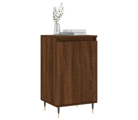 vidaXL Buffets 2 pcs ch&ecirc;ne marron 40x35x70 cm bois d'ing&eacute;nierie