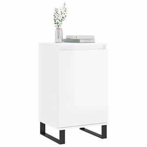 vidaXL Dulapuri, 2 buc., alb extralucios, 40x35x70 cm, lemn prelucrat