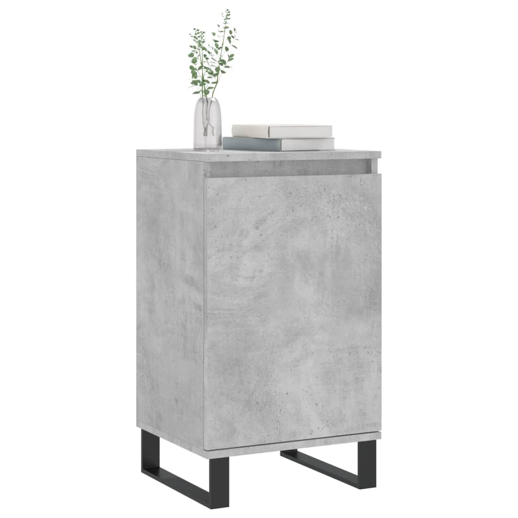 vidaXL Dressoirs 2 st 40x35x70 cm bewerkt hout betongrijs afbeelding