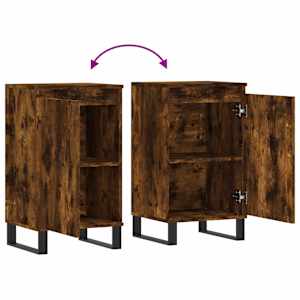 Příborník kouřový dub 40 x 35 x 70 cm kompozitní dřevo - obrázek 9