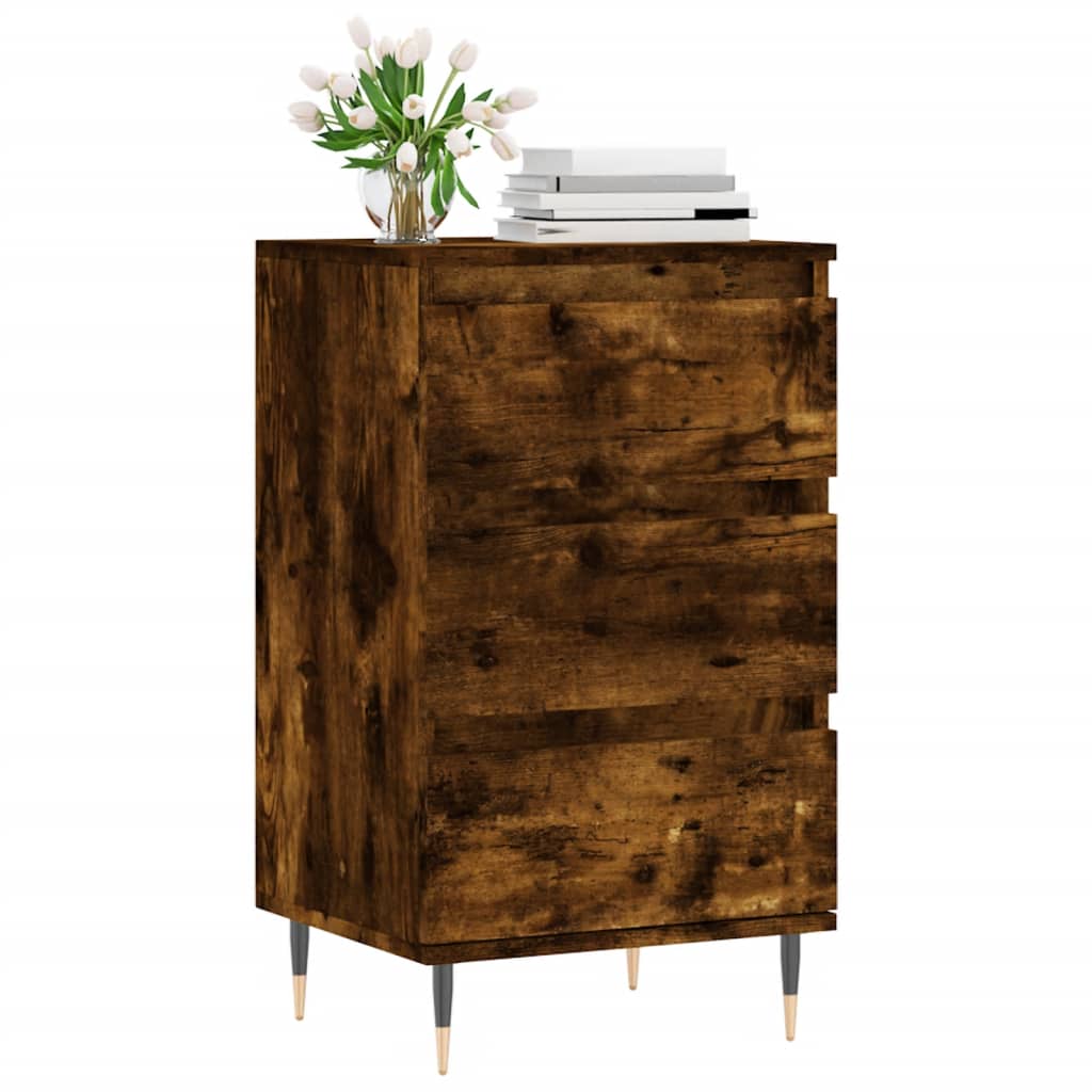 vidaXL Sideboard Räuchereiche 40x35x70 cm Holzwerkstoff