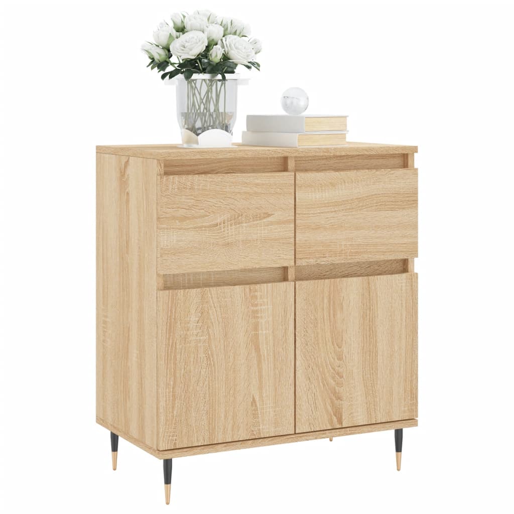 vidaXL Dressoir 60x35x70 cm bewerkt hout sonoma eikenkleurig afbeelding