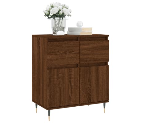 vidaXL Servantă, stejar maro, 60x35x70 cm, lemn compozit