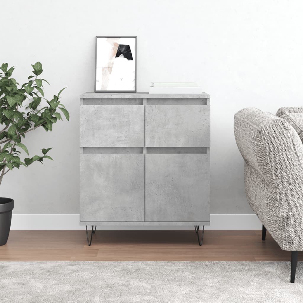 Thumbnail - vidaXL Sideboard Betongrau 60x35x70 cm Holzwerkstoff
