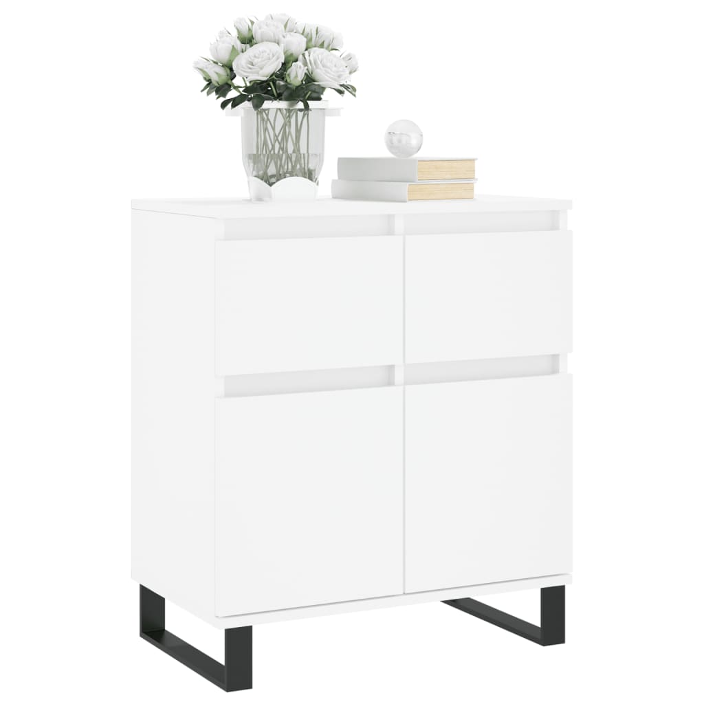 vidaXL Buffet Blanc 60x35x70 cm Bois d'ingénierie