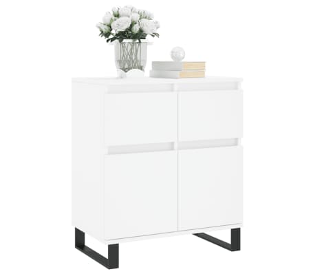 vidaXL Credenza Bianca 60x35x70 cm in Legno Multistrato