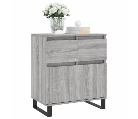 vidaXL Sideboard Grau Sonoma 60x35x70 cm Holzwerkstoff