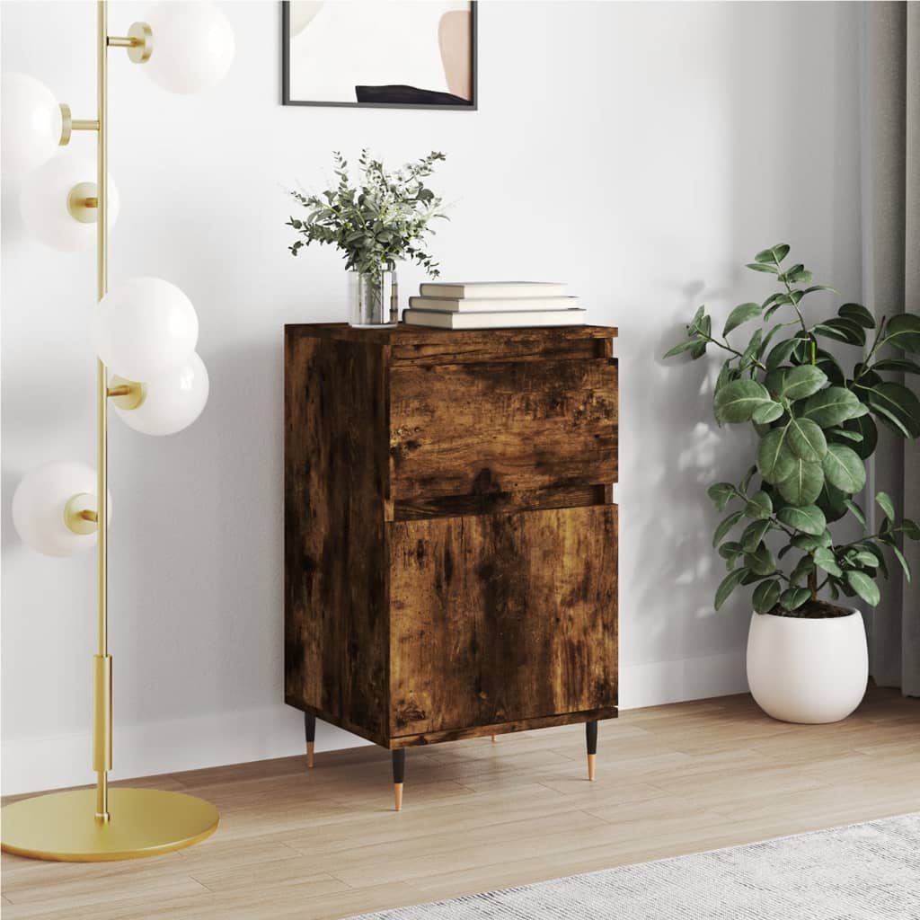 vidaXL Sideboard Räuchereiche 40x35x70 cm Holzwerkstoff