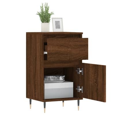 vidaXL Бюфет кафяв дъб 40x35x70 см инженерно дърво