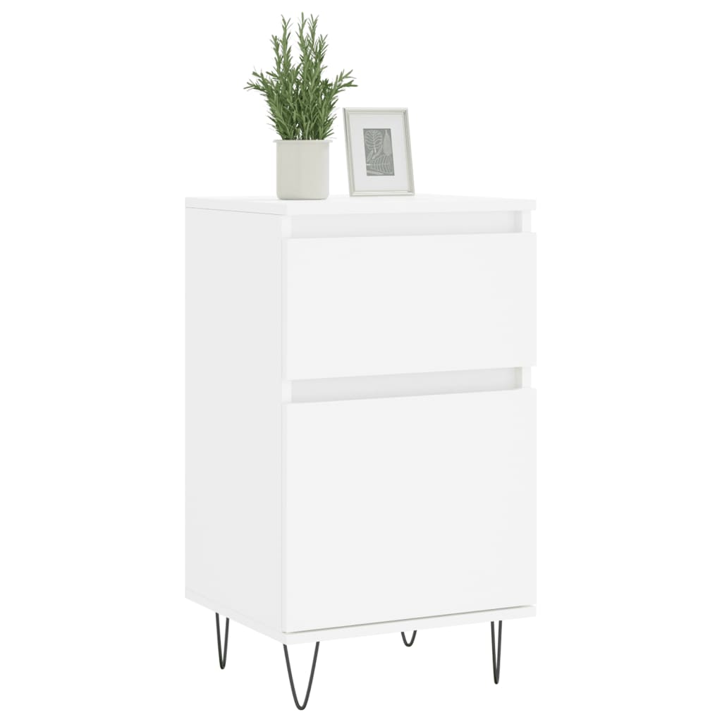 Thumbnail - vidaXL Sideboards 2 Stk. Weiß 40x35x70 cm Holzwerkstoff