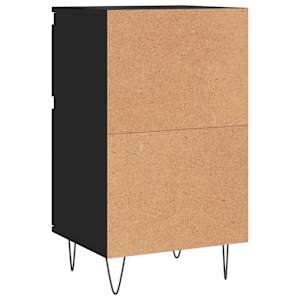 Příborníky 2 ks černé 40 x 35 x 70 cm kompozitní dřevo - obrázek 9