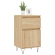 vidaXL Dressoirs 2 st 40x35x70 cm bewerkt hout wit, kast